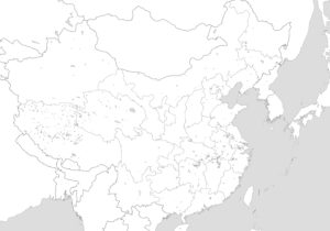 最新 中国白地図